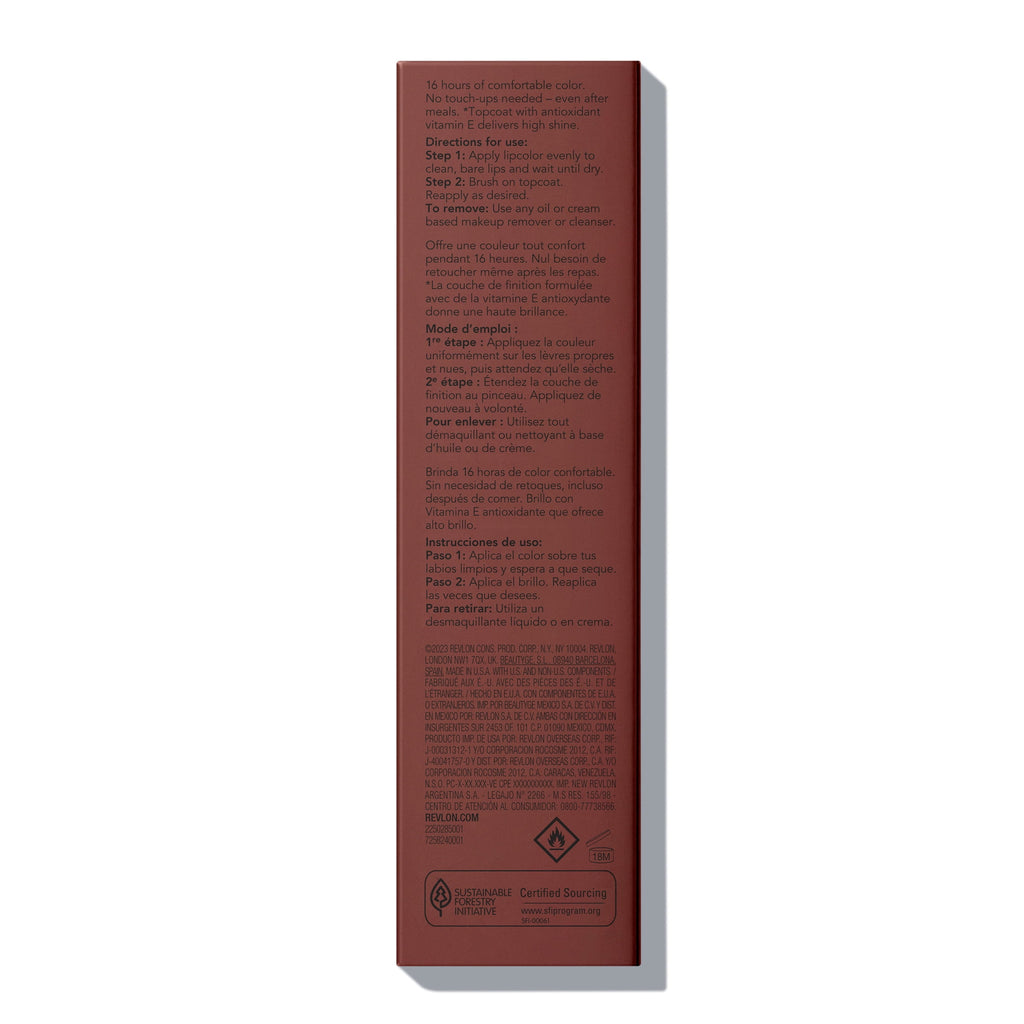 Revlon ColorStay Overtime Longwearing Gloss Lipstick with Vitamin E, 320 Faithful Fawn, 0.07 fl oz