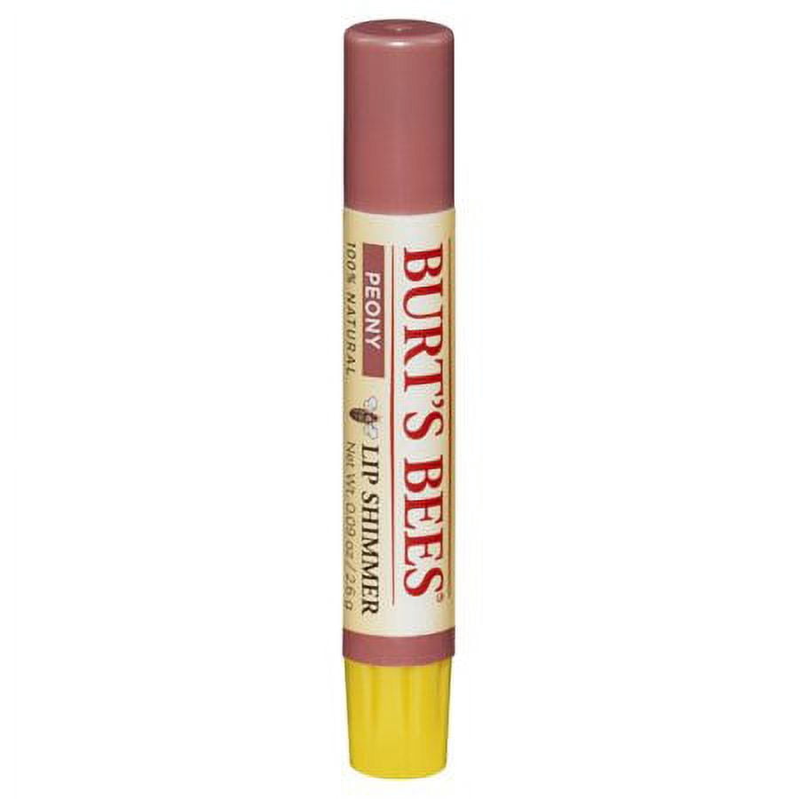 Burt's Bees Lip Shimmer, Peony, 0.09 Ounce Tube