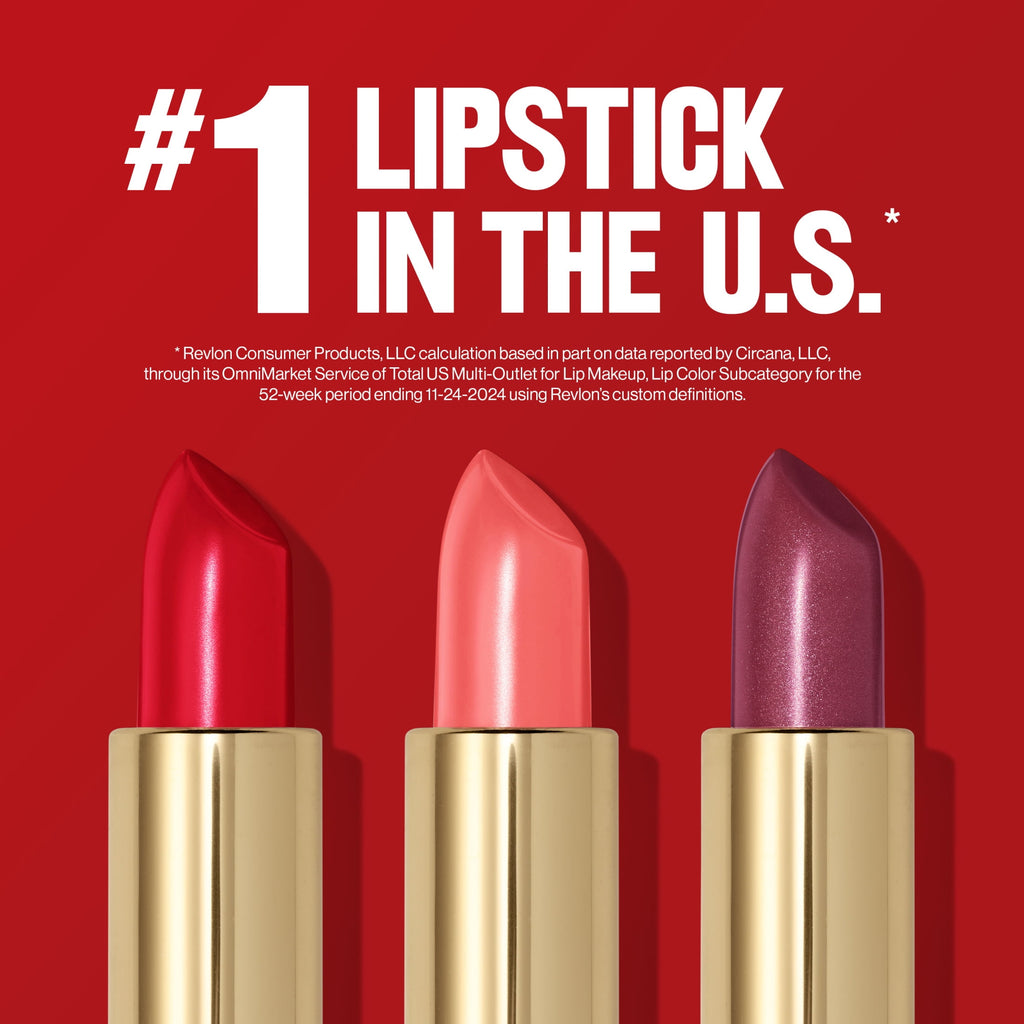 Revlon Super Lustrous Creme Lipstick, Creamy Formula, 725 Love That Red, 0.15 oz