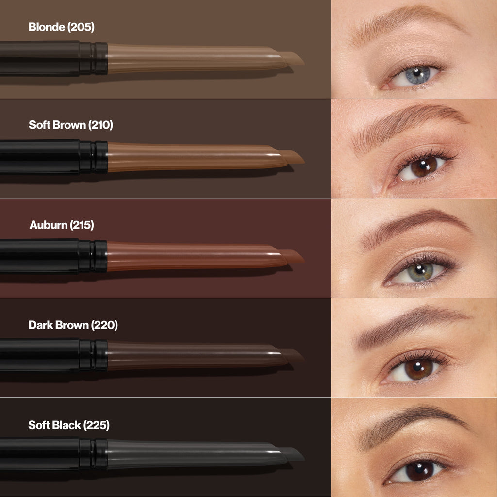 Revlon ColorStay Waterproof Eyebrow Pencil, Mechanical & Long Lasting, 210 Soft Brown, 0.021 oz