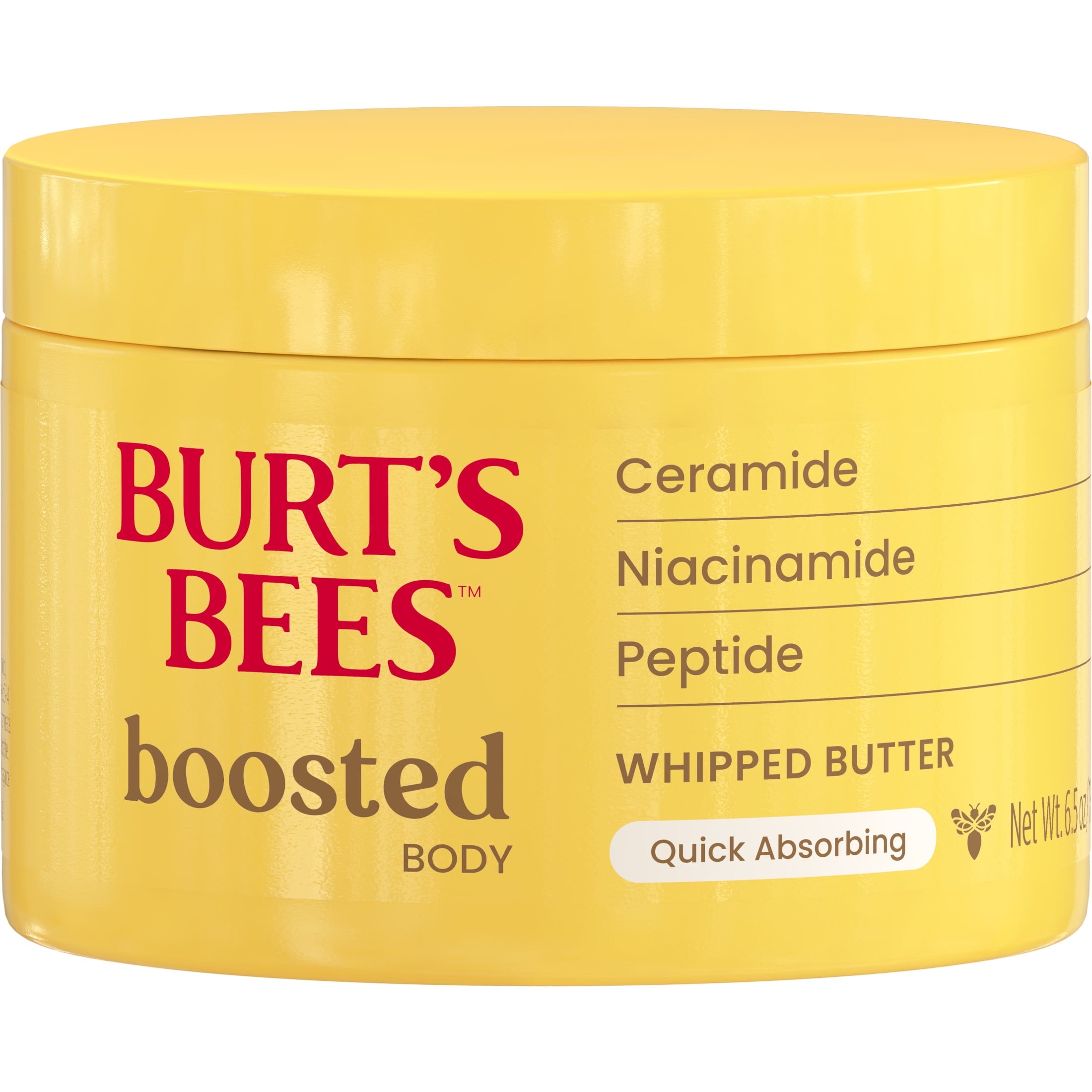 Burt's Bees Boosted Body Whipped Butter Moisturizing Lotion, 24 Hour Moisture 6.5 oz. Jar