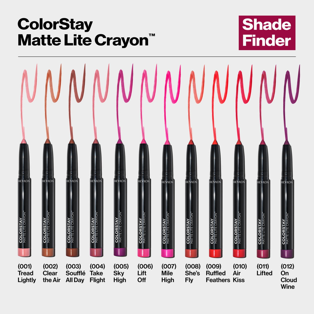 Revlon ColorStay Matte Lite Crayon Lightweight Lipstick, 004 Take Flight