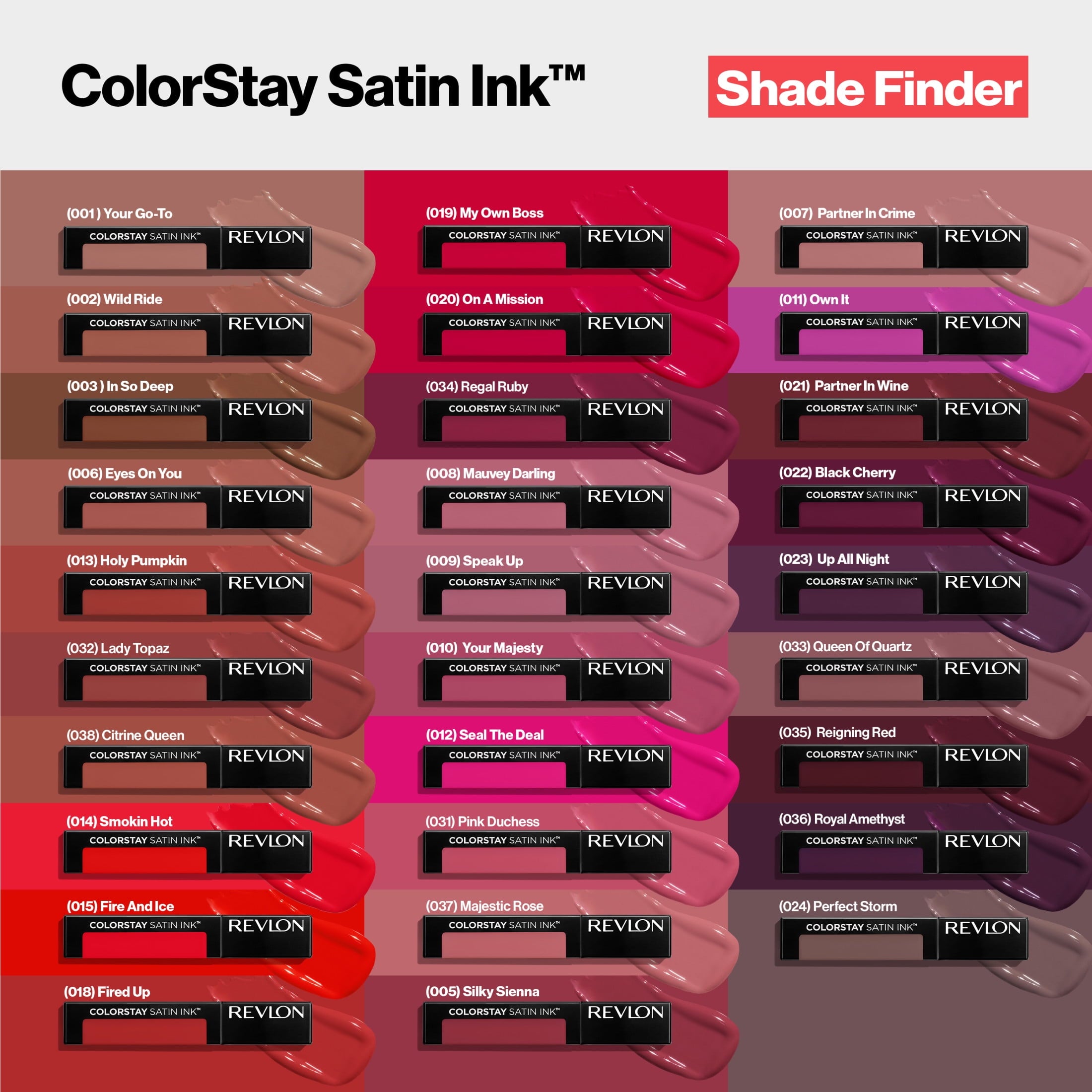 Revlon ColorStay Satin Ink Long Lasting Lipstick with Vitamin E, 023 Up All Night, 0.17 fl oz